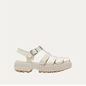 SOREL Ona Streetworks Platform Fisherman Sandal Shoes Chalk/Seasalt 9 NEW